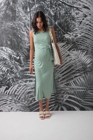 KAREN R 185 SAGE STRIPE
