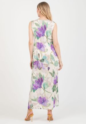 BELEN MAXI 102 IVORY PRINT