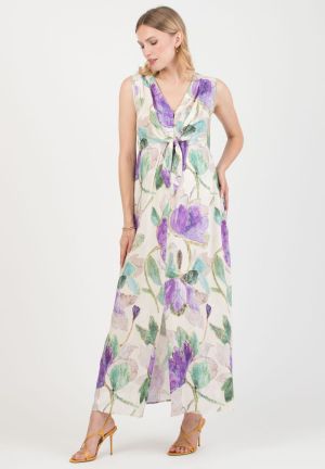 BELEN MAXI 102 IVORY PRINT