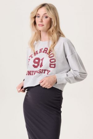 SWEATER NURSING LS 1236 N422 GREY