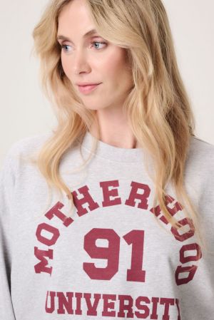 SWEATER NURSING LS 1236 N422 GREY