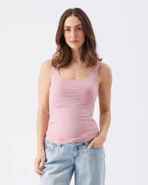 LUXE KNIT TANK TOP PINK
