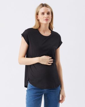 ZIGGY NURSING TEE BLACK