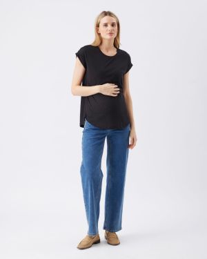 ZIGGY NURSING TEE BLACK