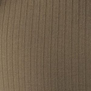 OFF SHOULDER RIB TOP KHAKI