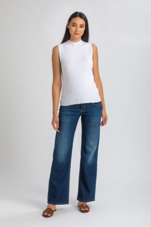 DAD JEANS WA01 DARK BLUE