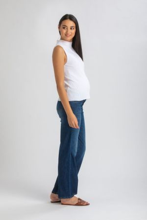 DAD JEANS WA01 DARK BLUE