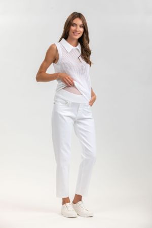 JEANS MUM 0000 WHITE