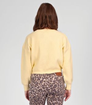 KNIT CROPPED 2007 SOFT YELLO