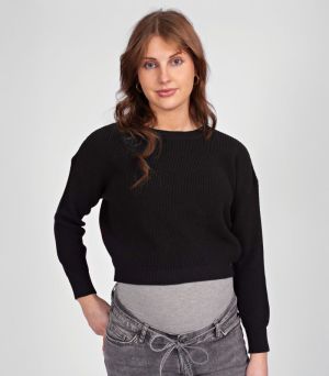 KNIT CROPPED 9000 BLACK