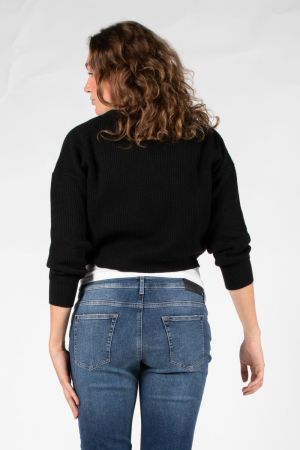 KNIT CROPPED 9000 BLACK