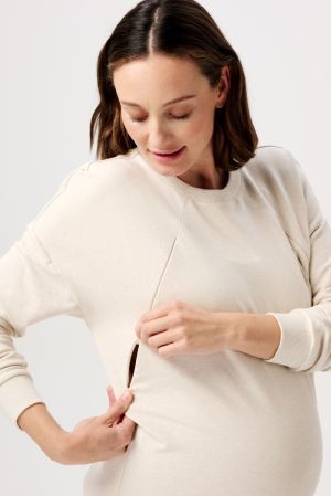 LESY NURSING SWEATER LS 2611 P611 OATME