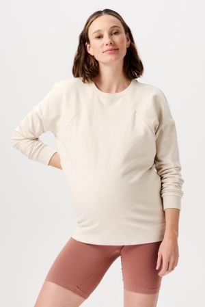LESY NURSING SWEATER LS 2611 P611 OATME