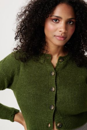 CARDIGAN NURSING LS 9033 CHIVE
