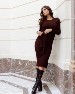 DRESS KNIT BELT LS 8000 BROWN