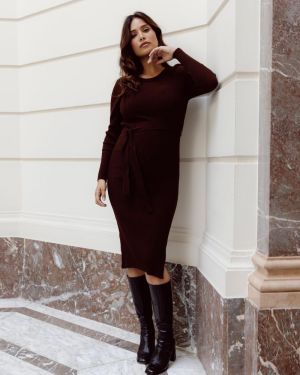 DRESS KNIT BELT LS 8000 BROWN