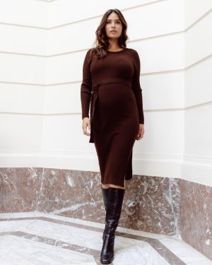 DRESS KNIT BELT LS 8000 BROWN