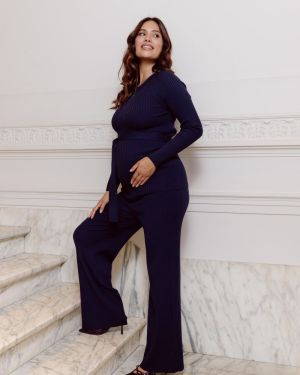 PANTS KNIT 7001 NAVY BLUE