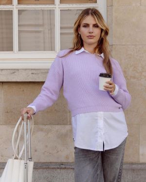 KNIT CROPPED 5004 LILAC