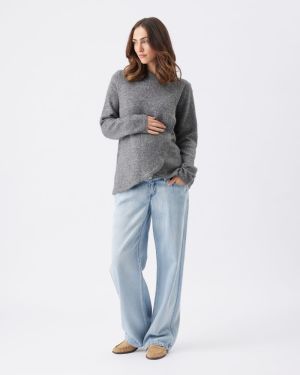 ADDISON NURSING KNIT CHAROAL