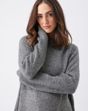 ADDISON NURSING KNIT CHAROAL