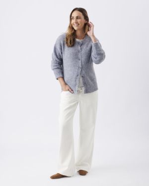 ARIANA KNIT CARDIGAN ASH BLUE