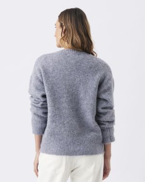 ARIANA KNIT CARDIGAN ASH BLUE