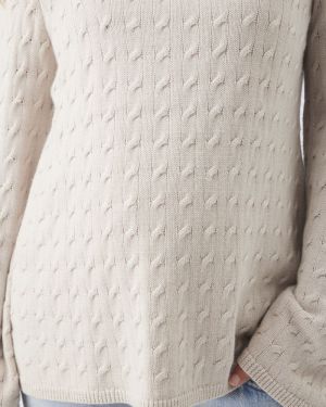 CARLA CABLE NURSING KNIT FAWN