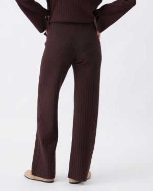 DALLAS RIB KNIT PANT COCOA