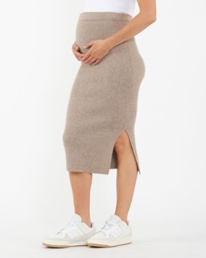 DANI KNIT SKIRT LATTE