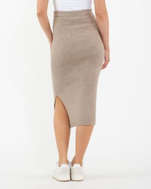 DANI KNIT SKIRT LATTE