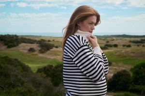 FABLE NURSING KNIT WHITE/MIDNIGHT