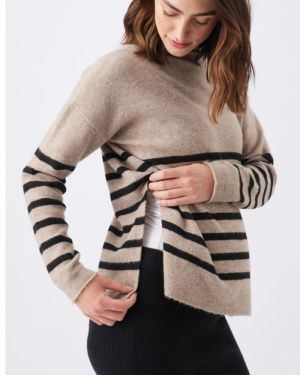 GERRIE NURSING KNIT MOCHA/BLACK