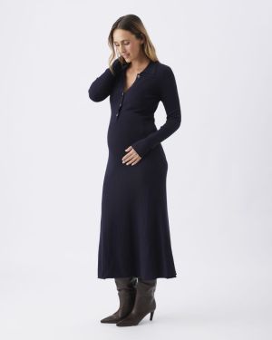 HOLLIE POLO KNIT DRESS MIDNIGHT