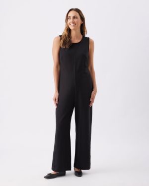 LENI NURSING JUMPSUIT BLACK