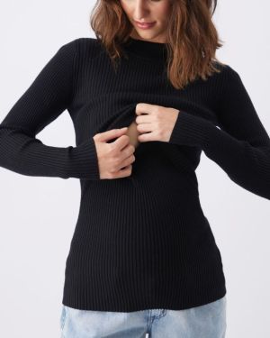 LIFT UP NURSING KNIT BLACK