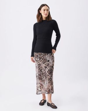 LIFT UP NURSING KNIT BLACK