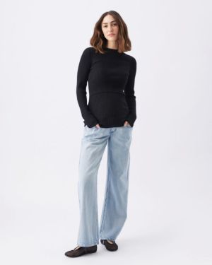 LIFT UP NURSING KNIT BLACK