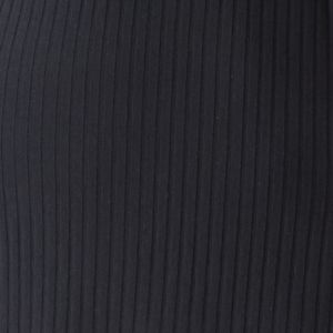 OFF SHOULDER RIB TOP BLACK