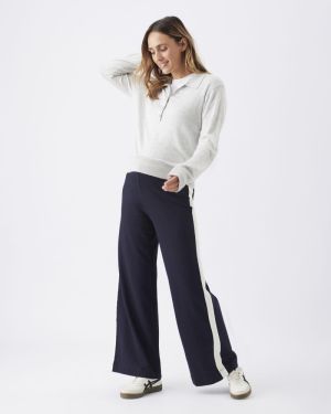 PIPER POLO NURSING KNIT SILVER MARLE