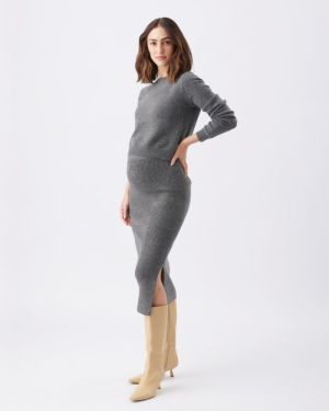 SANDY DETACHABLE NURSING KNIT CHARCOAL MARIE