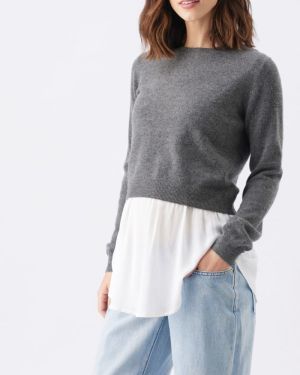 SANDY DETACHABLE NURSING KNIT CHARCOAL MARIE