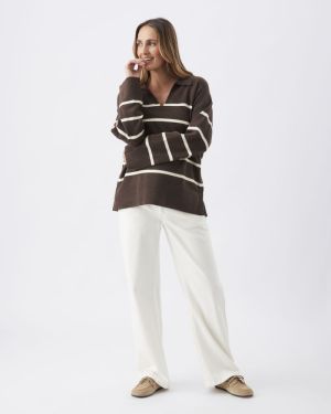 SCOUT NURSING KNIT CHOCOLATE/WHITE