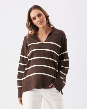 SCOUT NURSING KNIT CHOCOLATE/WHITE