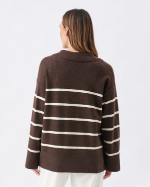 SCOUT NURSING KNIT CHOCOLATE/WHITE