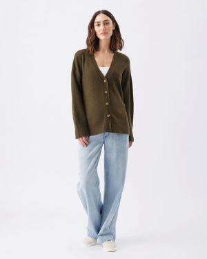 TULLY KNIT CARDIGAN KHAKI