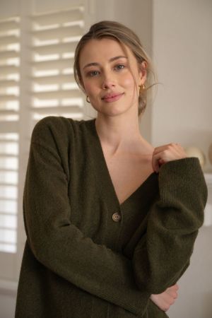 TULLY KNIT CARDIGAN KHAKI