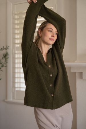 TULLY KNIT CARDIGAN KHAKI