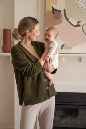 TULLY KNIT CARDIGAN KHAKI
