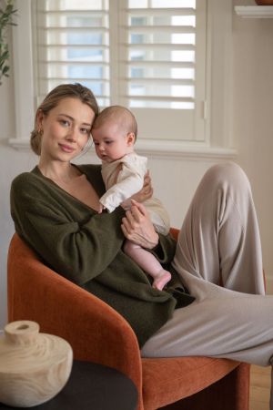 TULLY KNIT CARDIGAN KHAKI